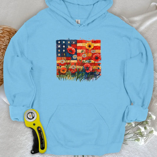 Patchwork Floral Hoodie