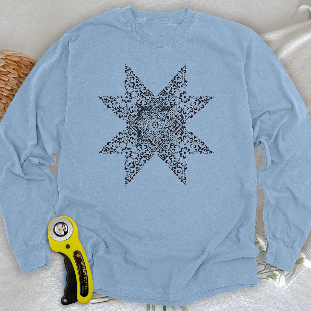 Quilting Mandala Long Sleeve T-shirt