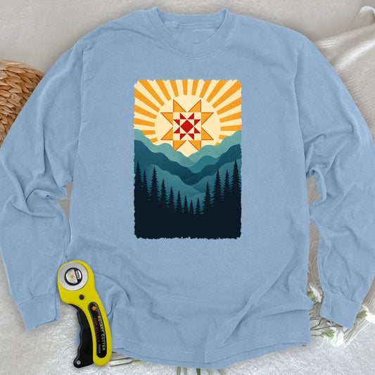 Quilting Sun Long Sleeve T-shirt