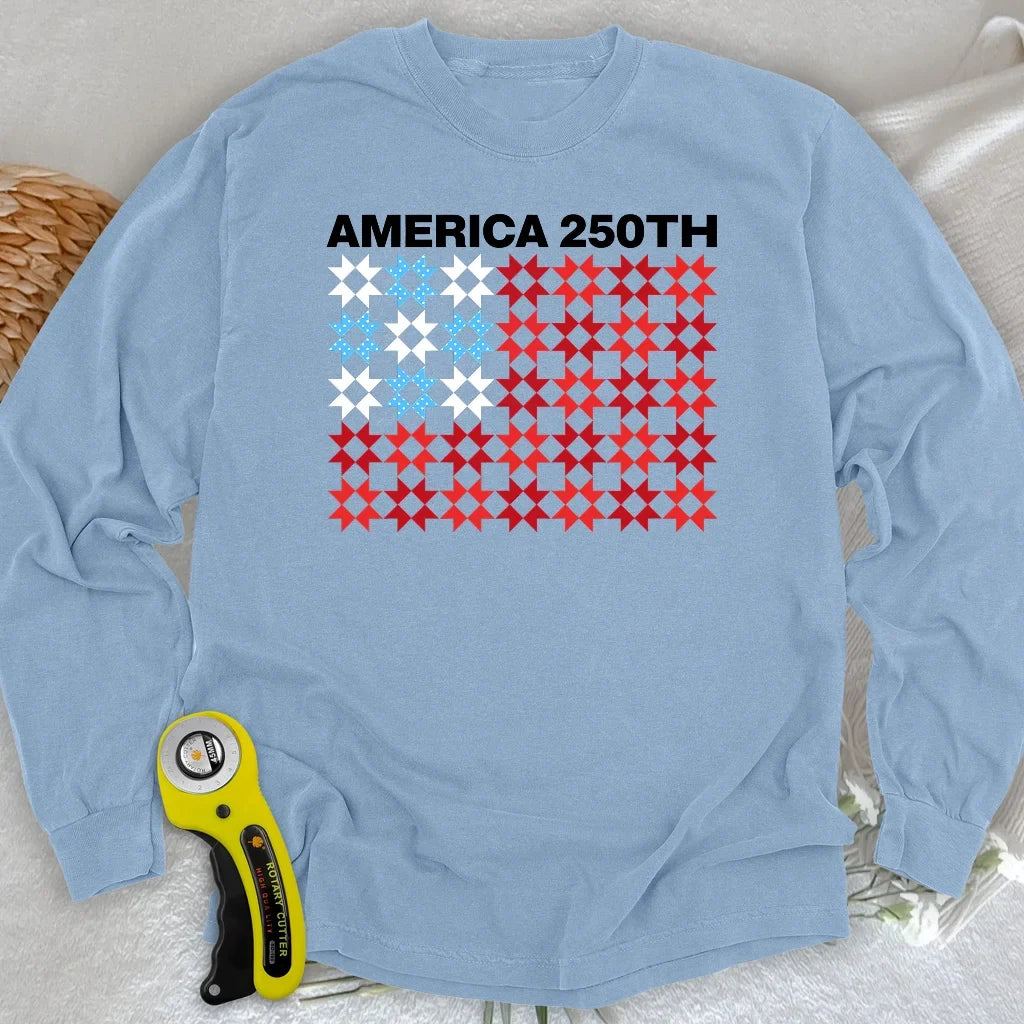 Quilted Tribute Long Sleeve T-shirt