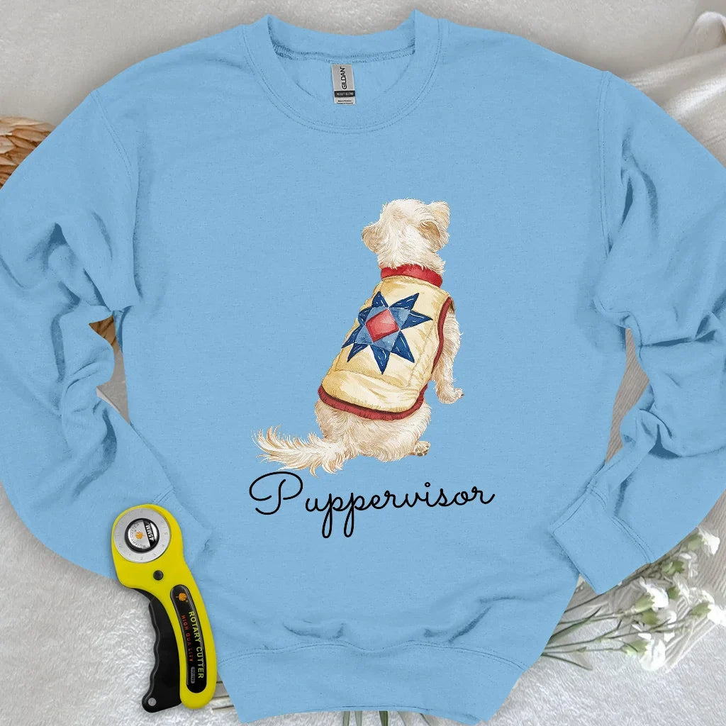 Quilty Pup Star Sweatshirt