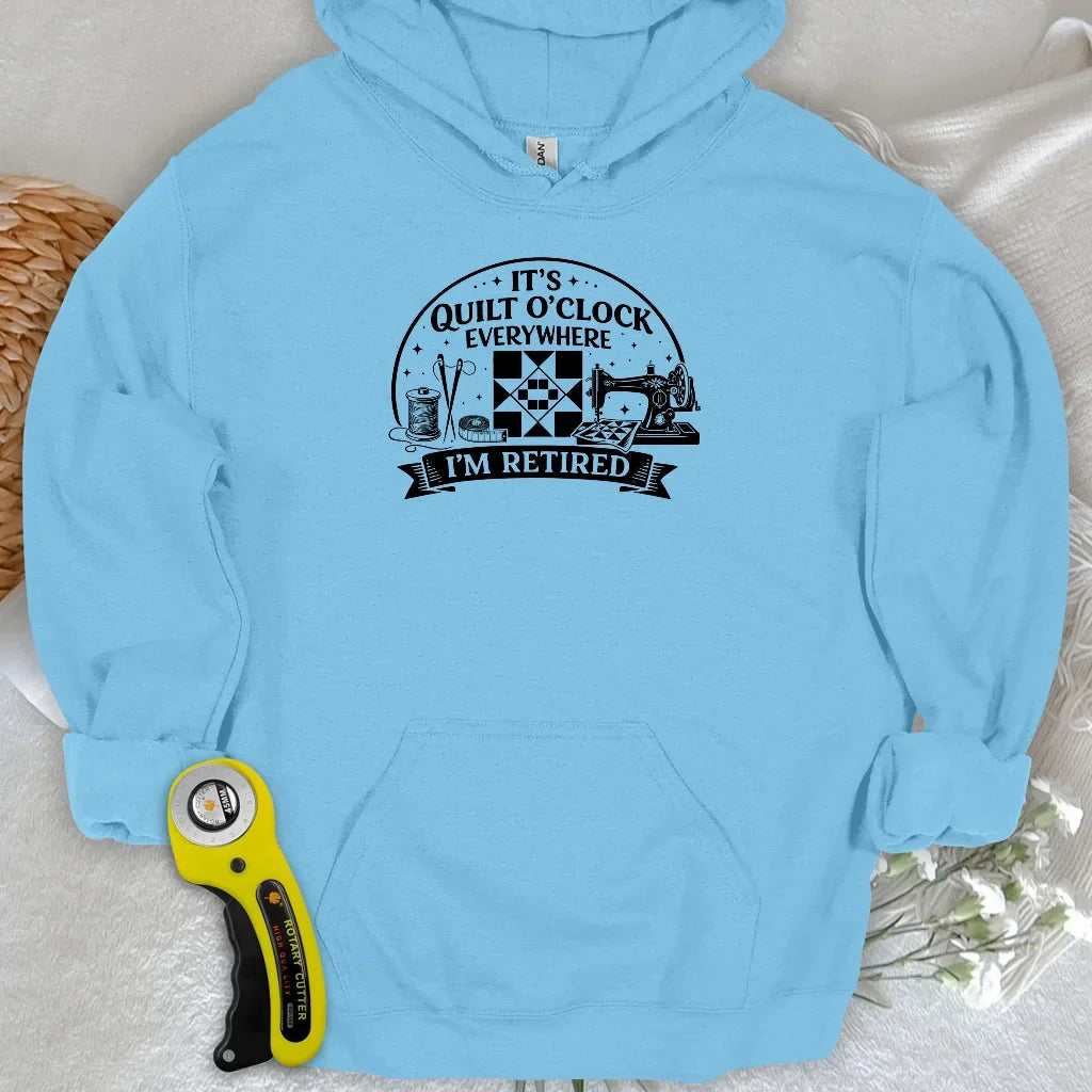 Retired Quilter Hoodie