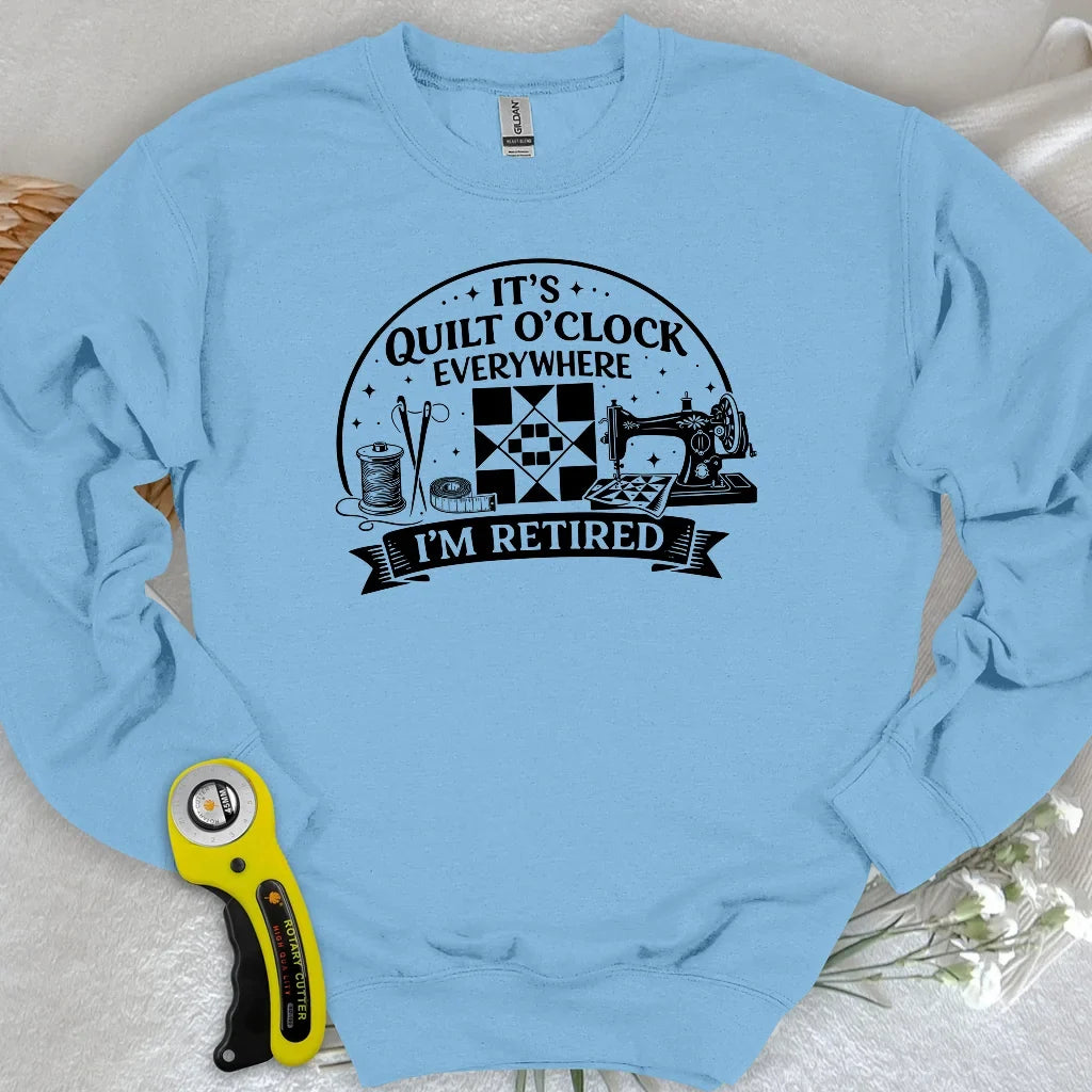 Retired Quilter Sweatshirt