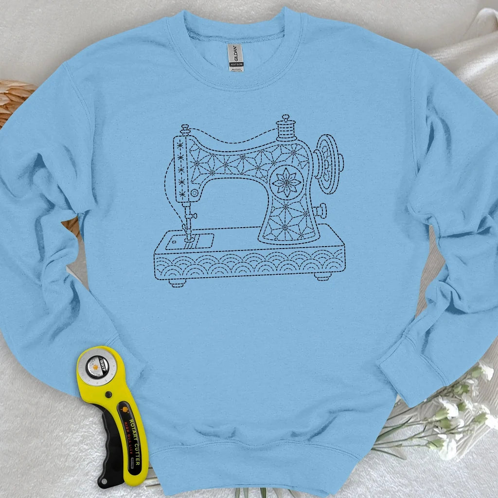 Sashiko Sewing Machine Sweatshirt
