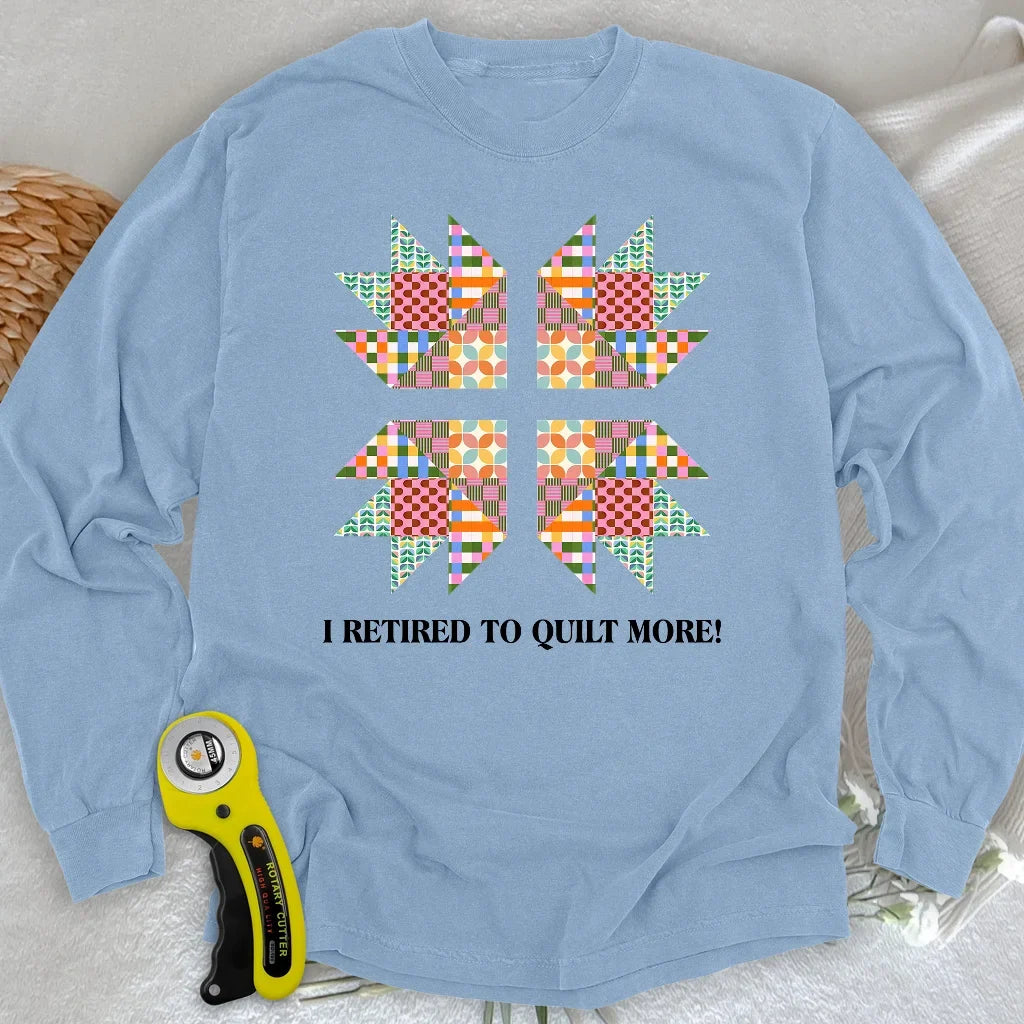 Sew Full-Time Long Sleeve T-shirt