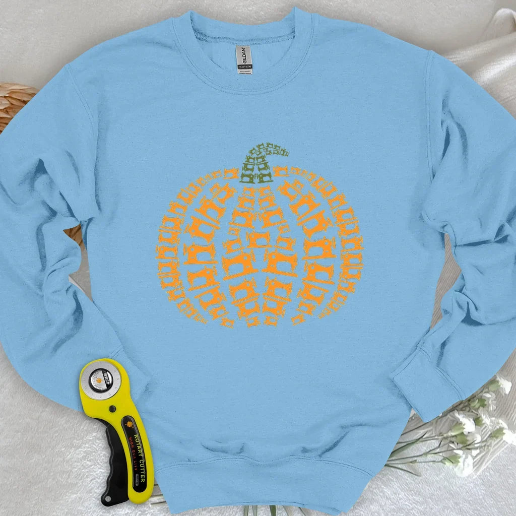 Sewing Machine Pumpkin Sweatshirt