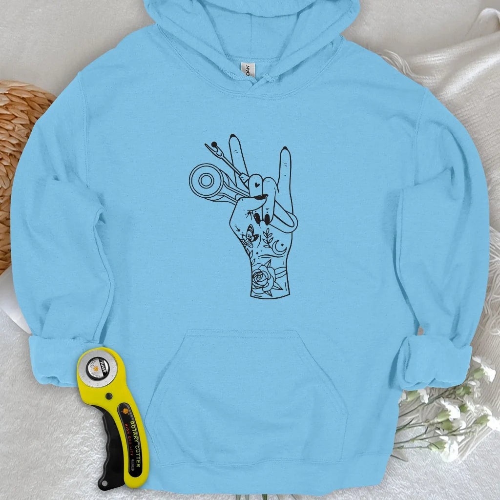 Sewing Rock Hoodie