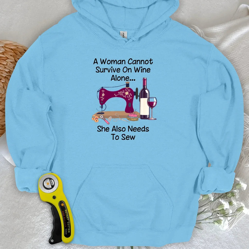 Sewing and Wining Hoodie