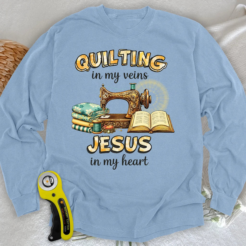 Sewn With Jesus Long Sleeve T-shirt
