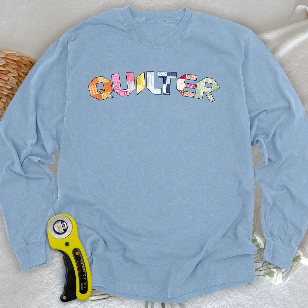 The Quilter's Studio Sampler Long Sleeve T-shirt