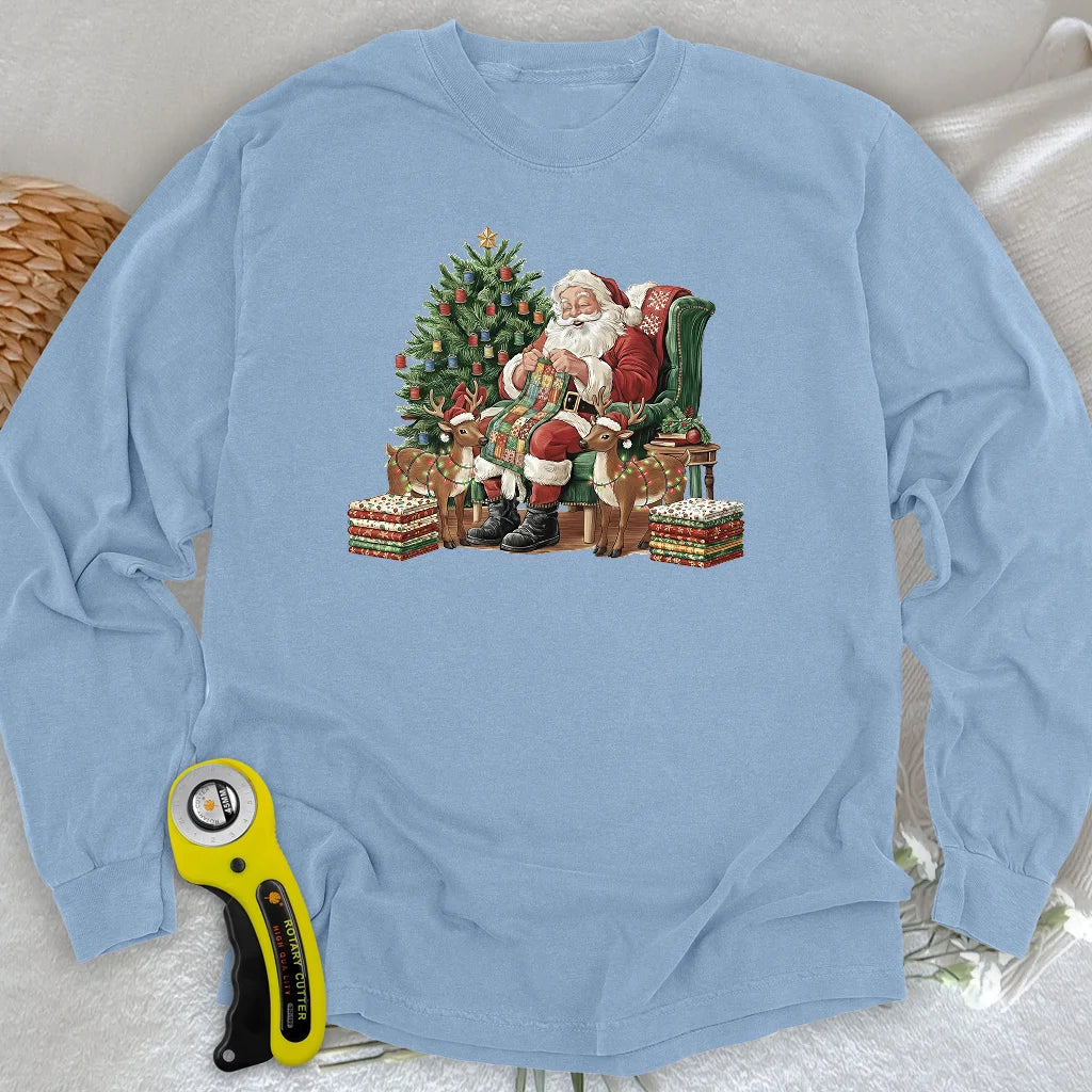 The Quilting Claus Long Sleeve T-shirt