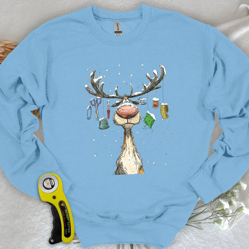 The Reindeer Quilter Sweatshirt