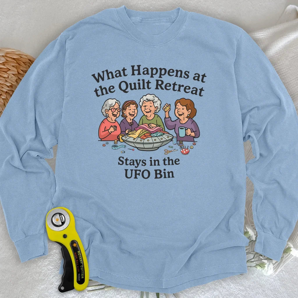 UFO Quilt Retreat Long Sleeve T-shirt