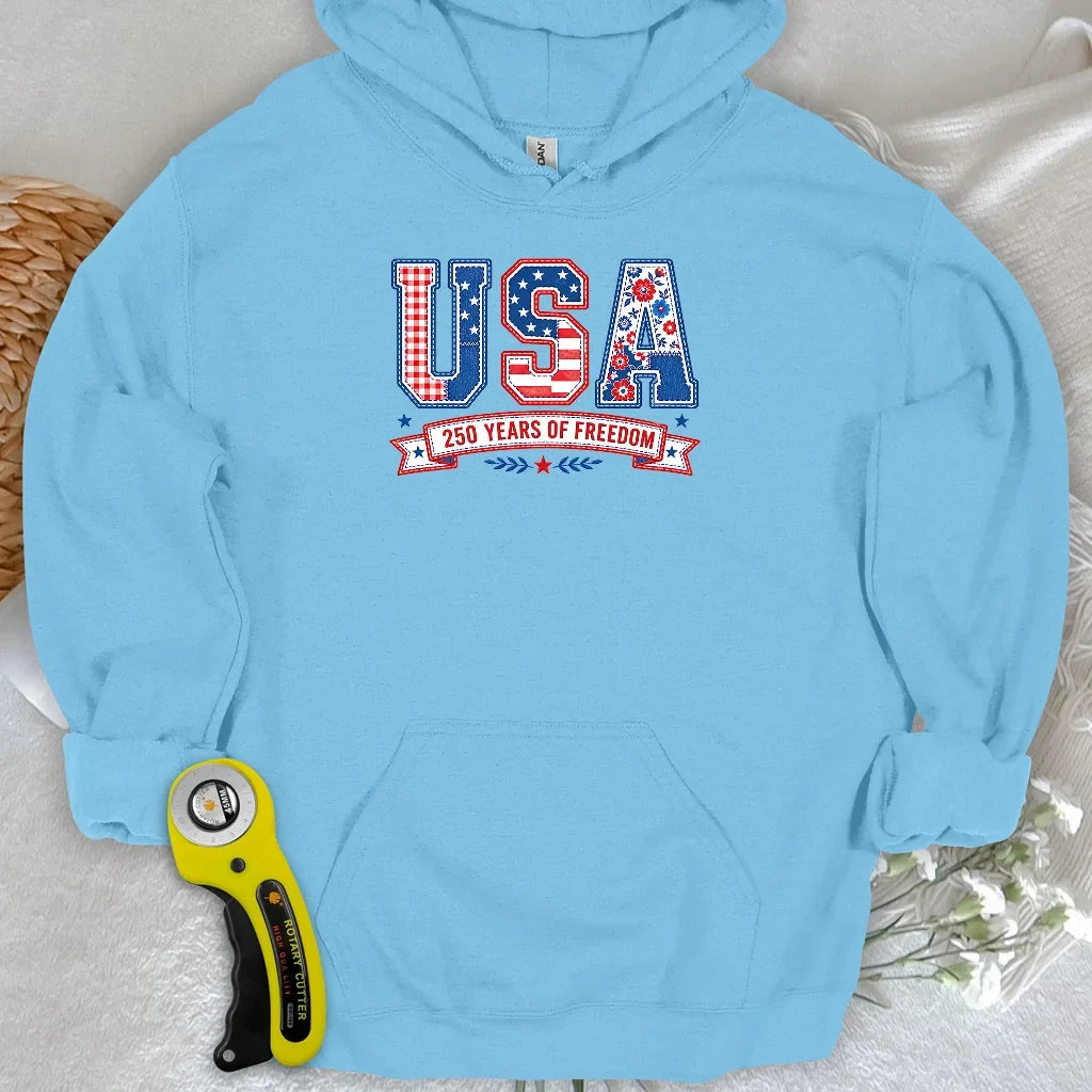 USA Patchwork Freedom Hoodie