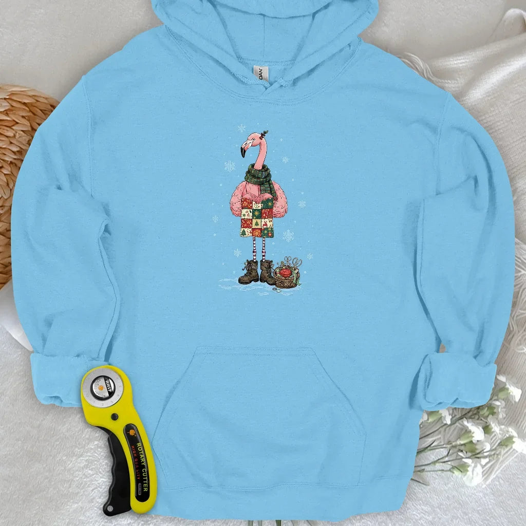 Winter Flamingo Hoodie