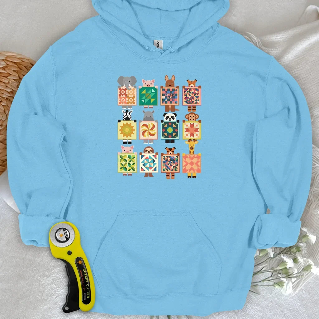 Woodland Patchwork Crew Hoodie