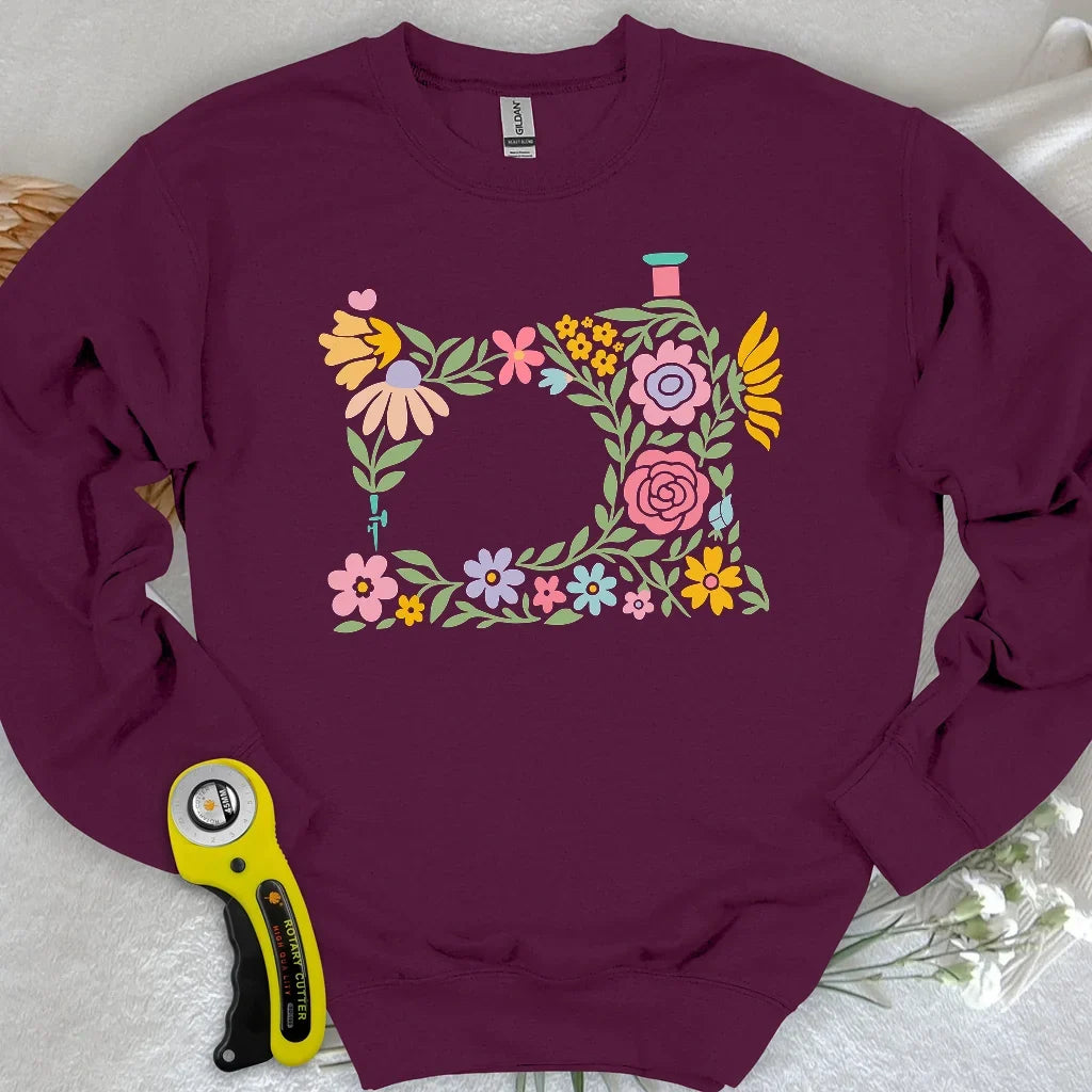 Abtract Flower Machine Sweatshirt