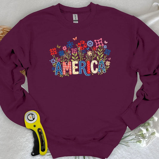 Appliqué America Sweatshirt