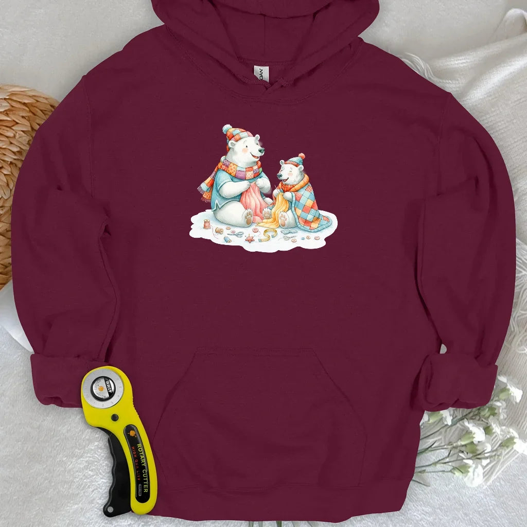 Beary Quilt Time Hoodie