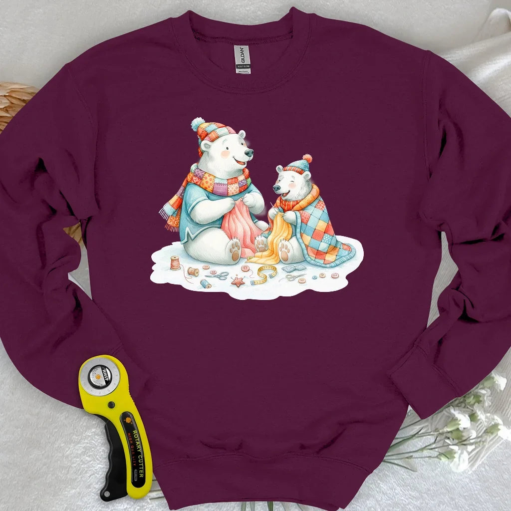 Beary Quilt Time Sweatshirt
