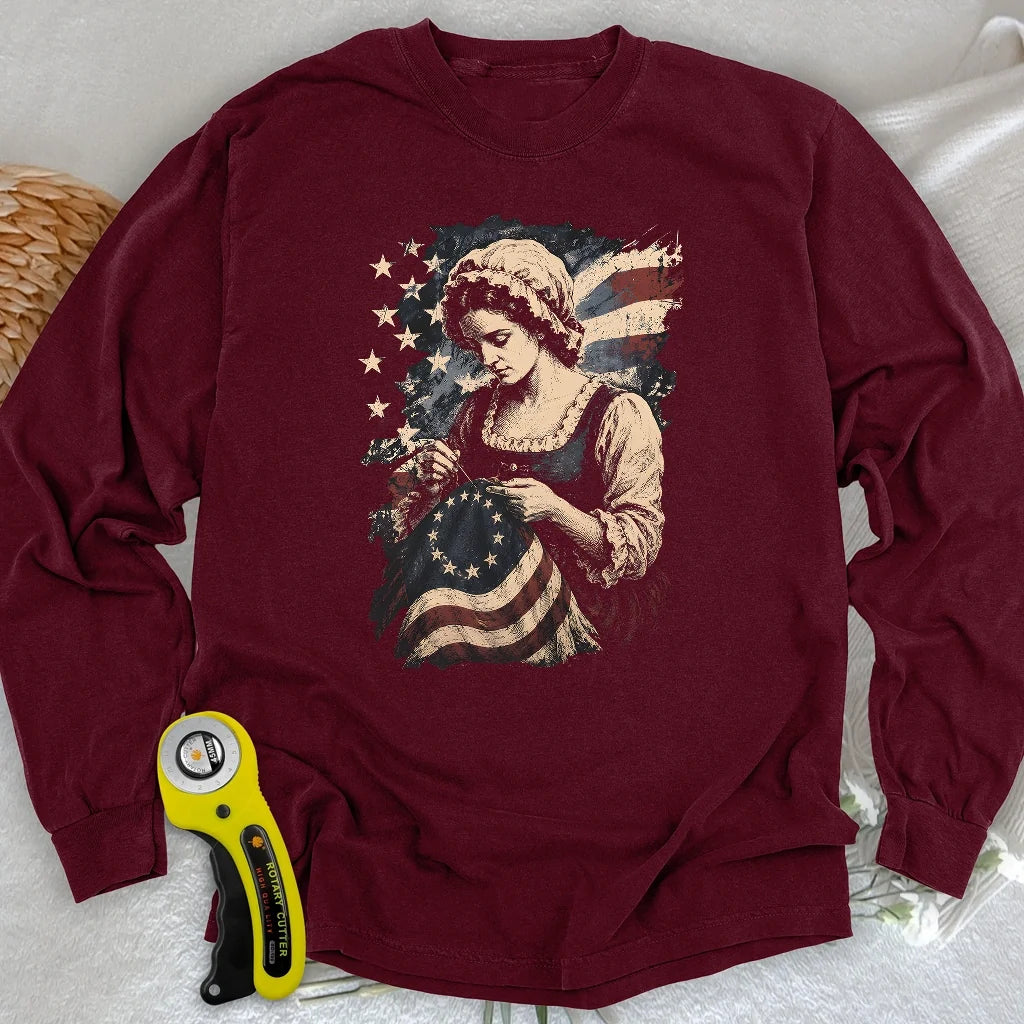 Betsy Ross Flag Long Sleeve T-shirt