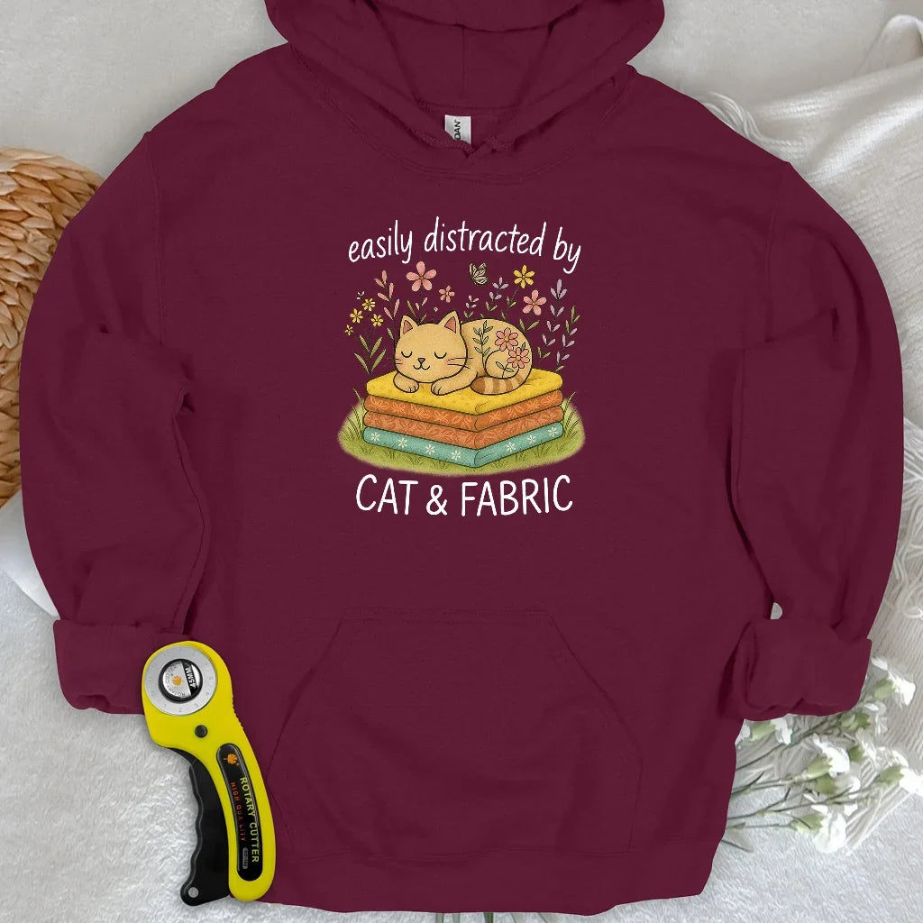 Cat Nap for Quilters Hoodie