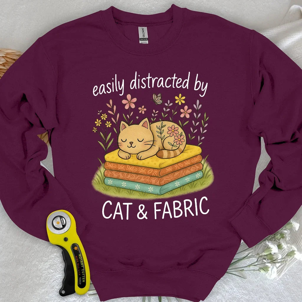 Cat Nap for Quilters Sweatshirt