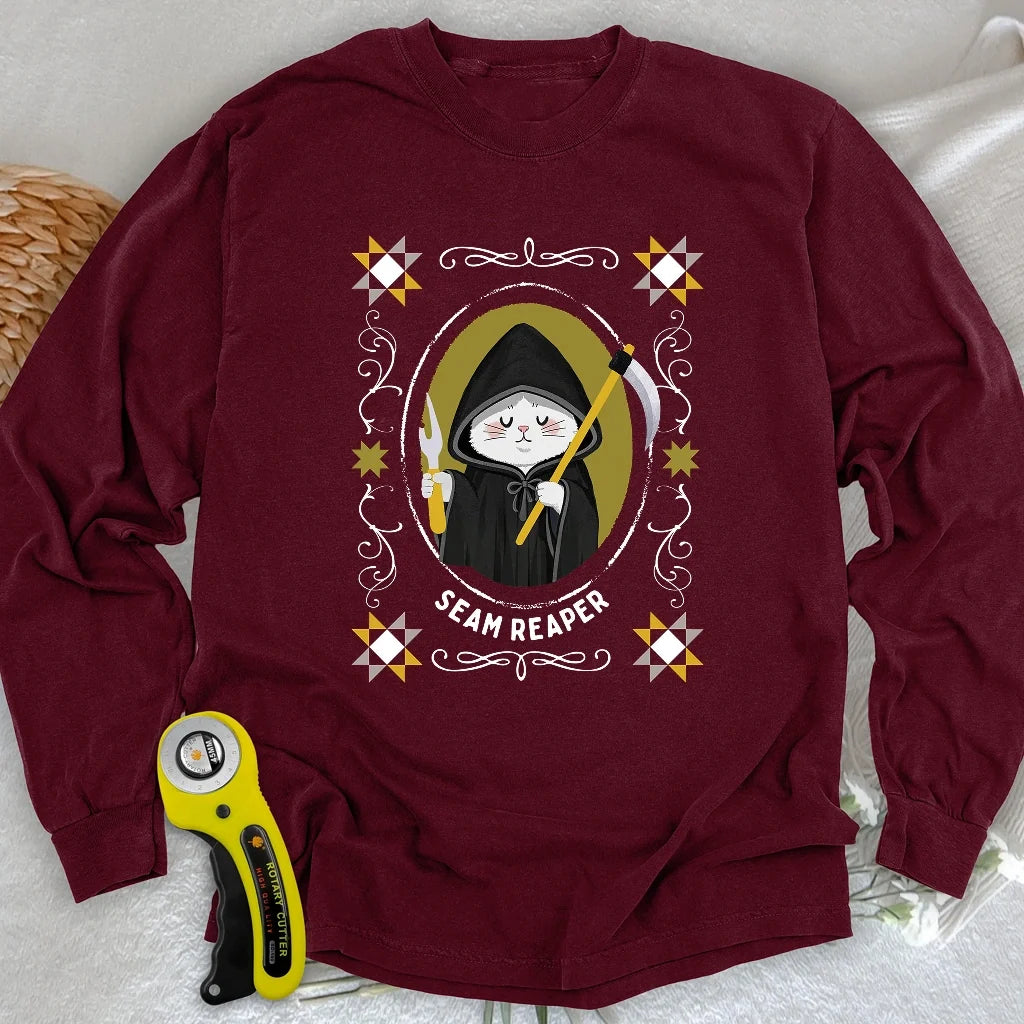 Cat Seam Reaper Long Sleeve T-shirt