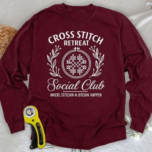 Cross Stitch Retreat Long Sleeve T-shirt