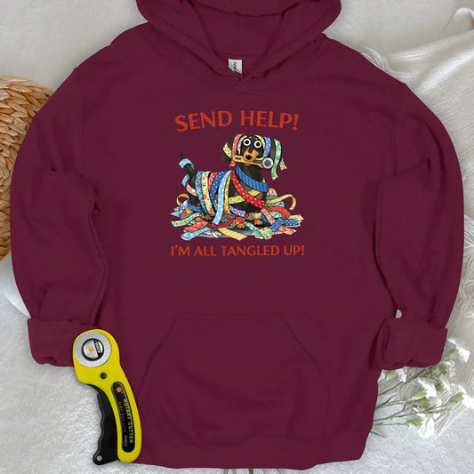 Fabric Strip Mess Hoodie