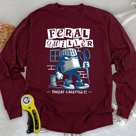 Feral Quilter Long Sleeve T-shirt