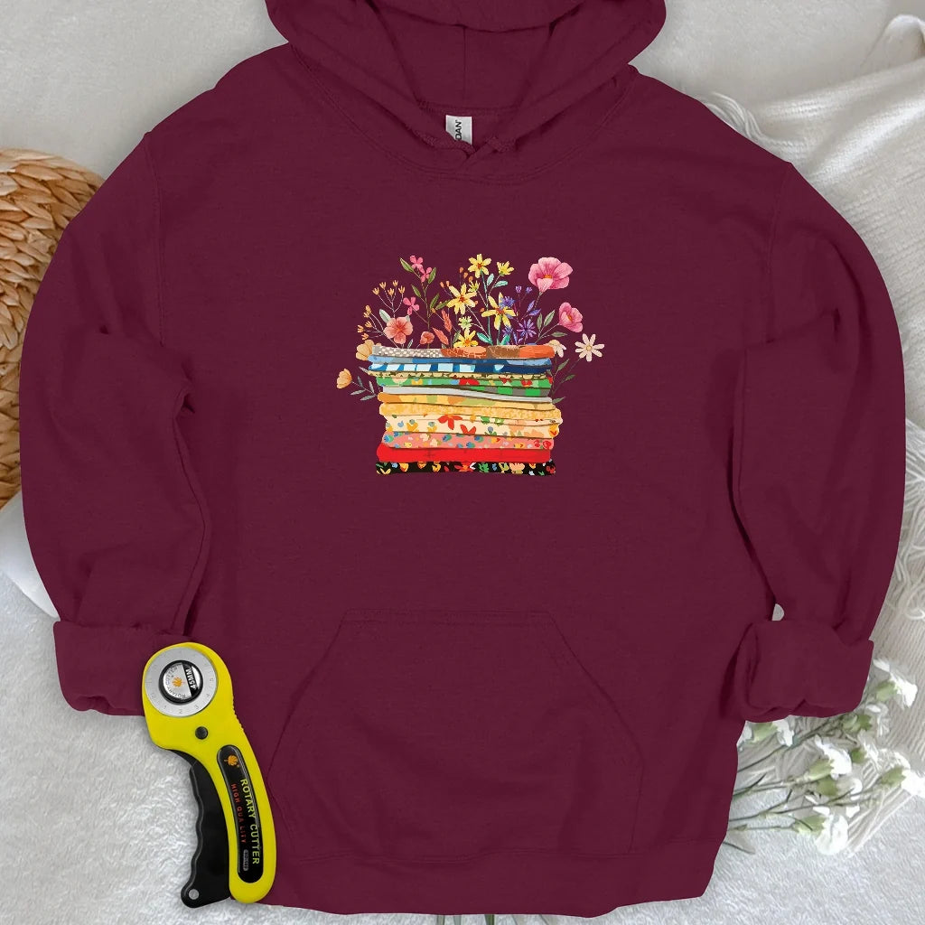 Floral Fabric Hoodie