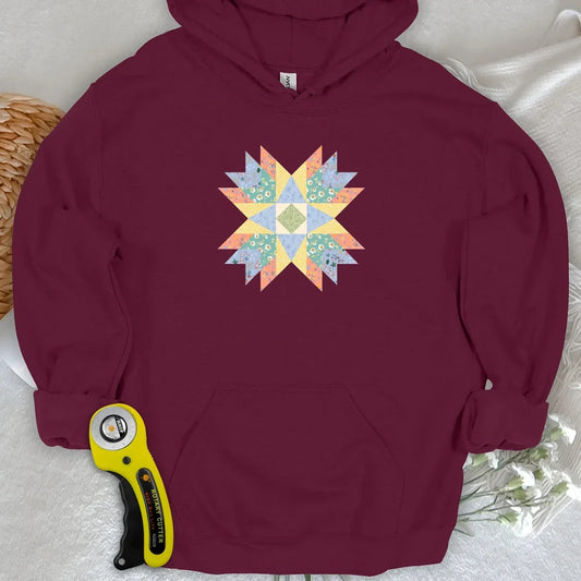 Floral Star Quilt Hoodie