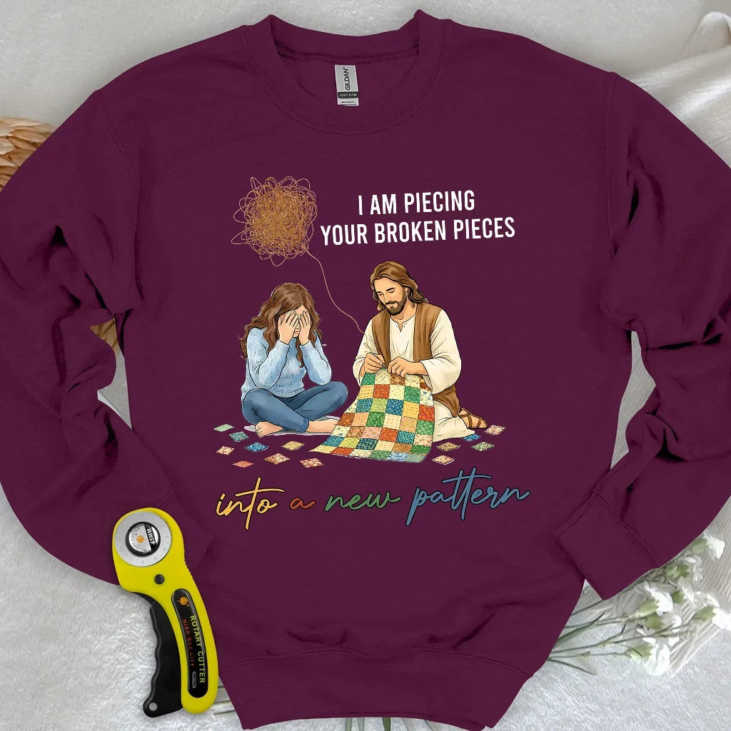 God Piecing Broken Pieces Sweatshirt