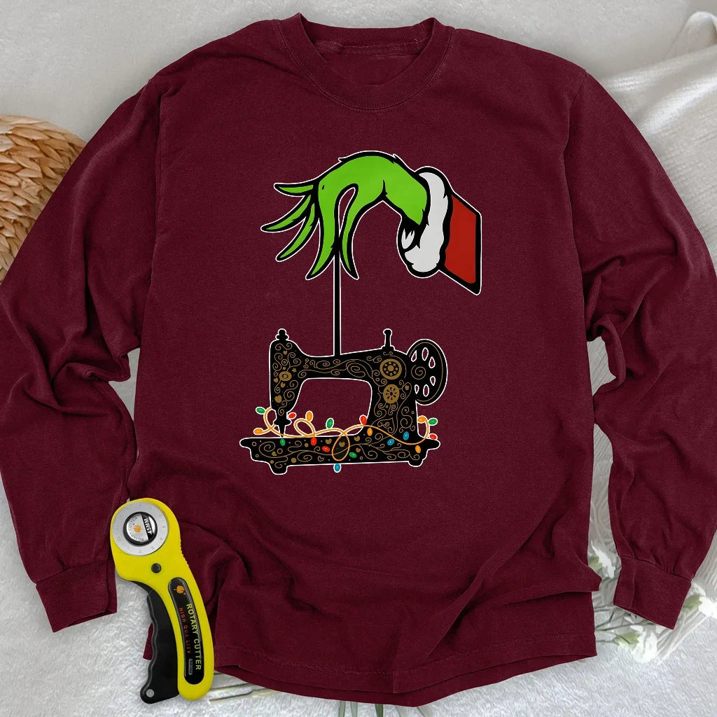 Grinch Stole Stitches Long Sleeve T-shirt