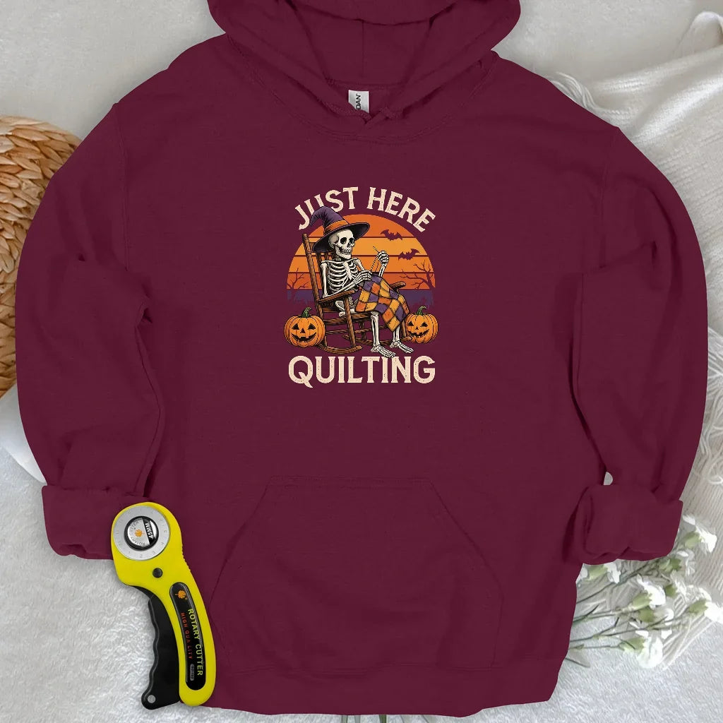 Just Here Quilting Hoodie
