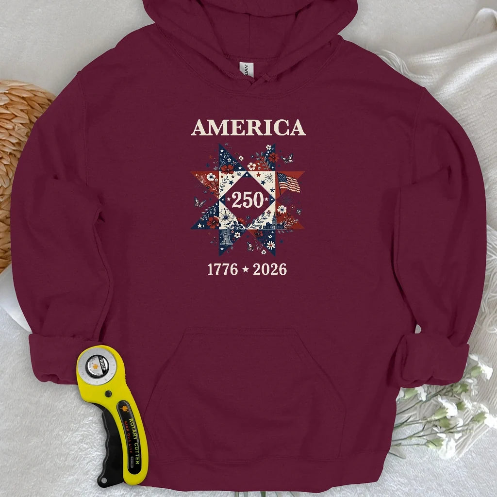 Liberty In Bloom Quilt Hoodie