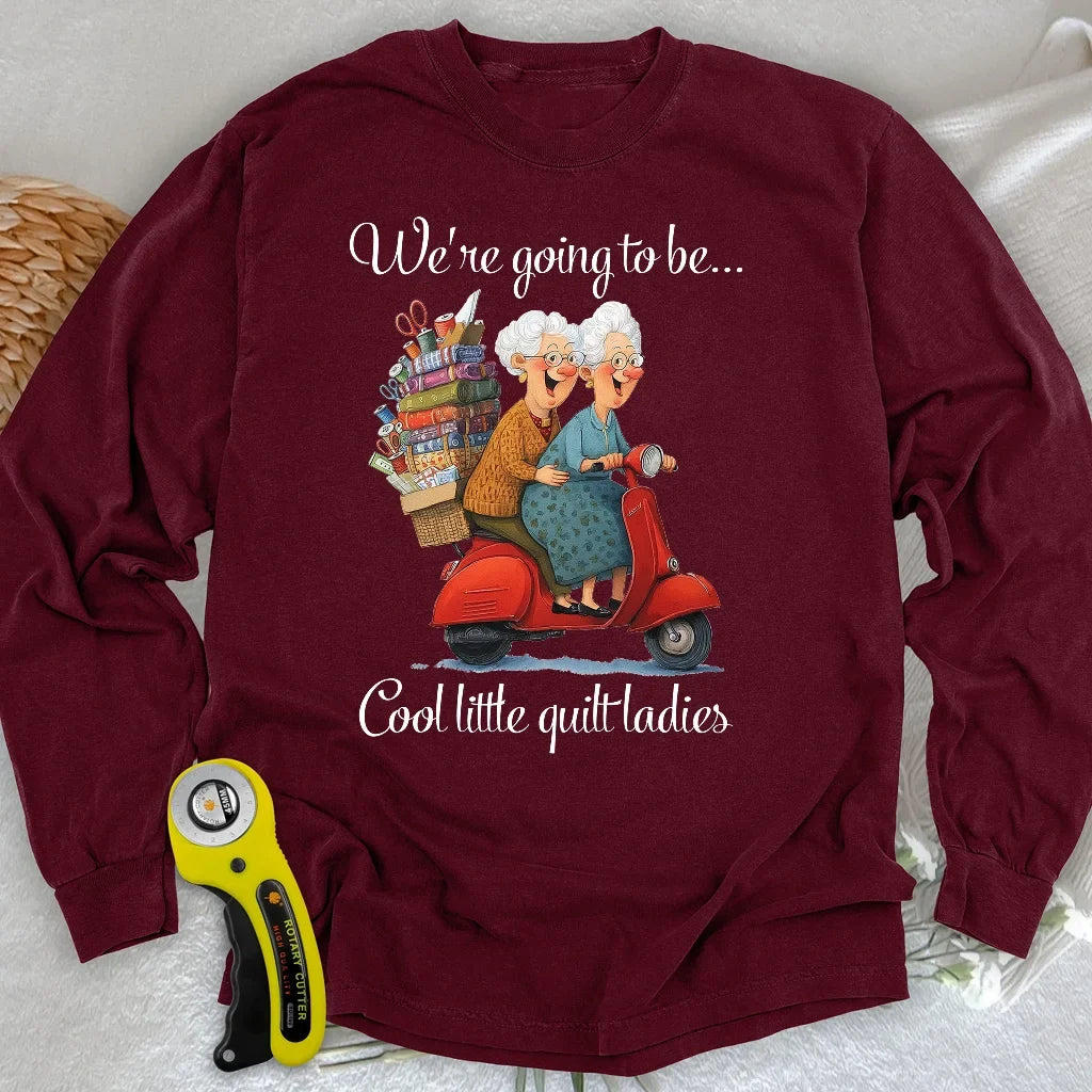 Little Quilt Ladies Long Sleeve T-shirt