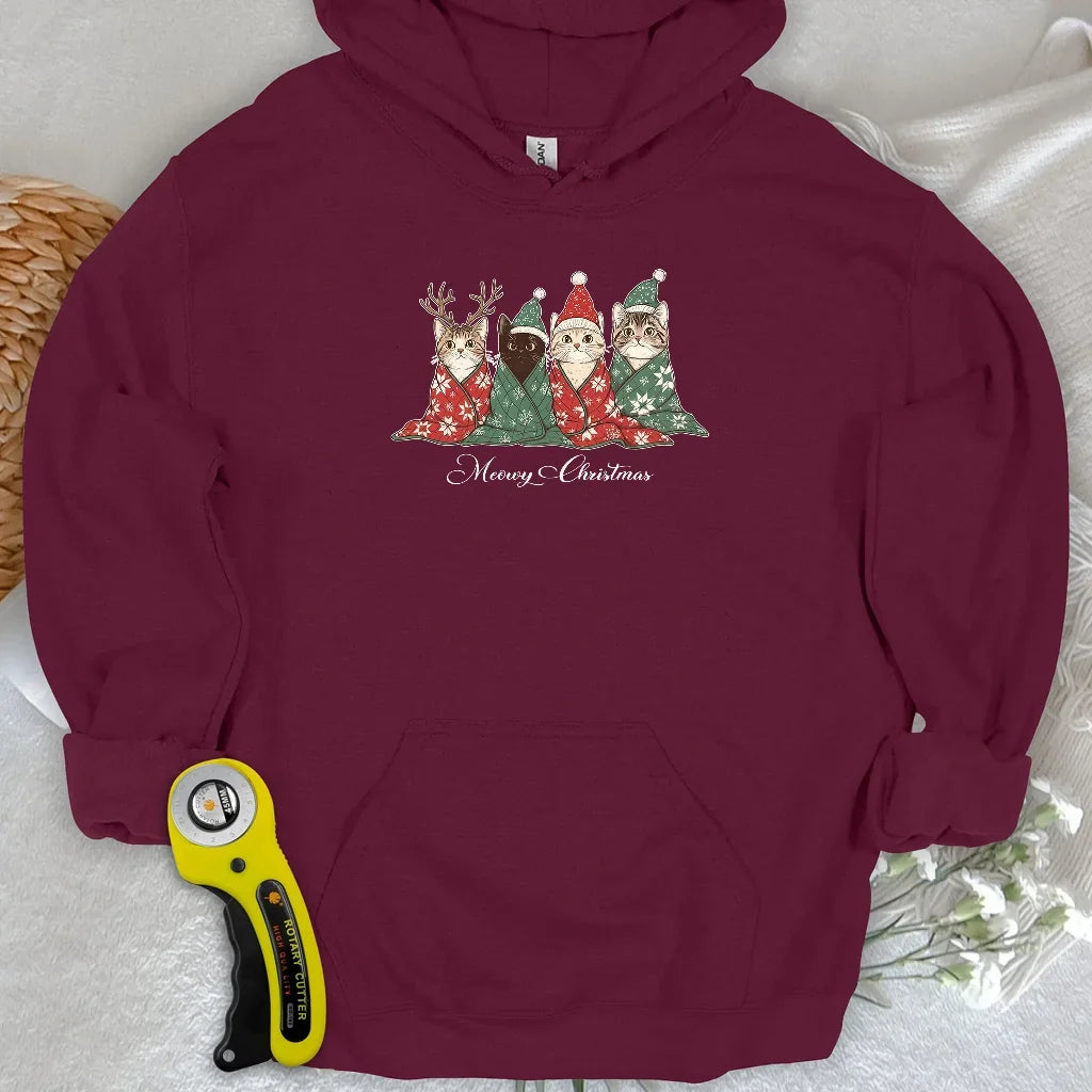 Meowy Christmas Hoodie