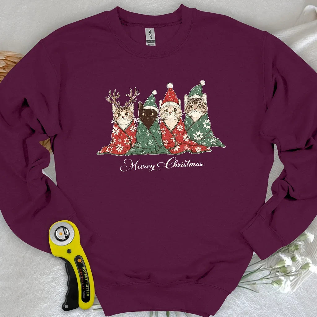 Meowy Christmas Sweatshirt