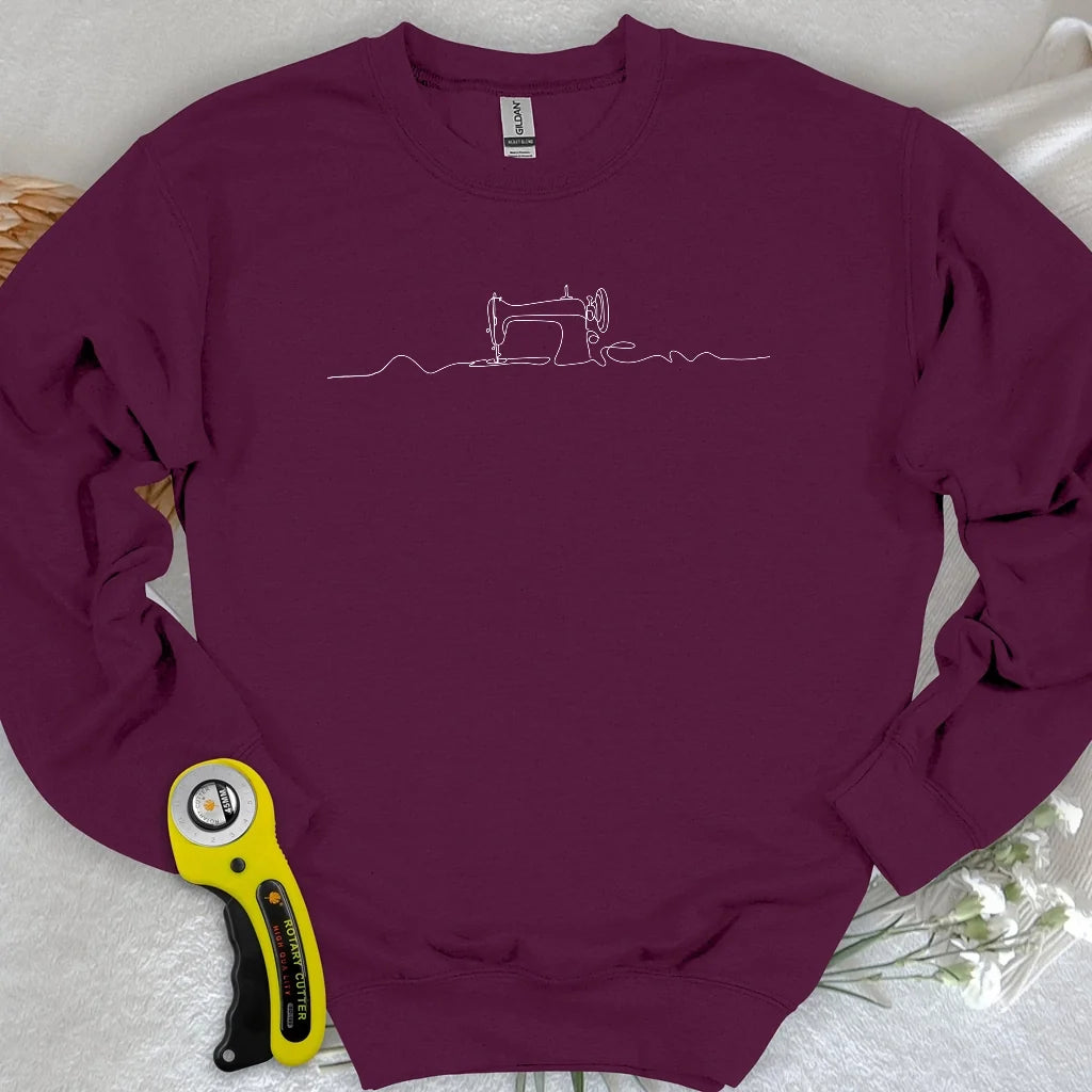 Minimalist Sewing Machine Sweatshirt