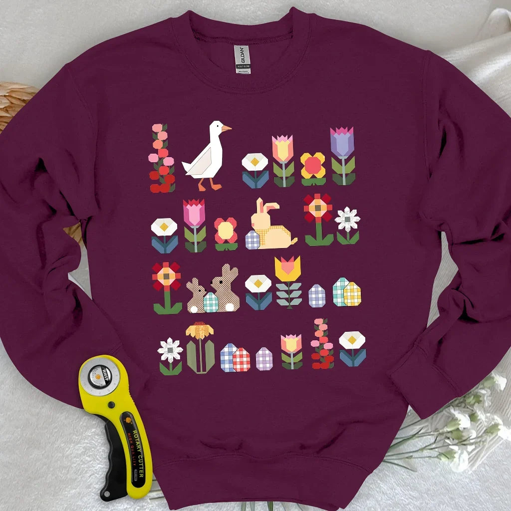 Patchwork Blooms Sweatshirt
