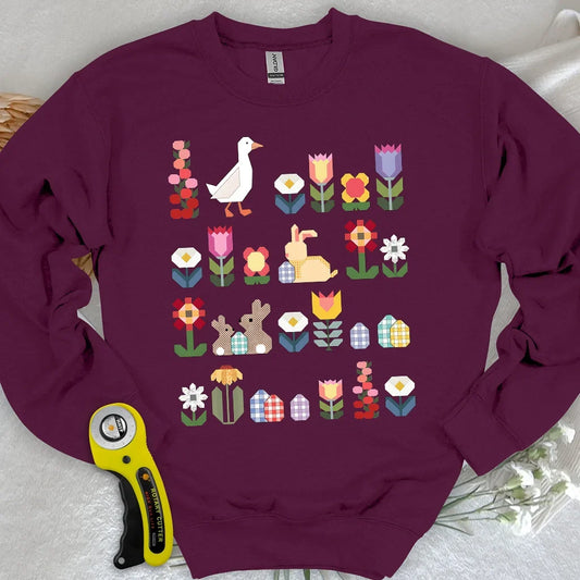 Patchwork Blooms Sweatshirt