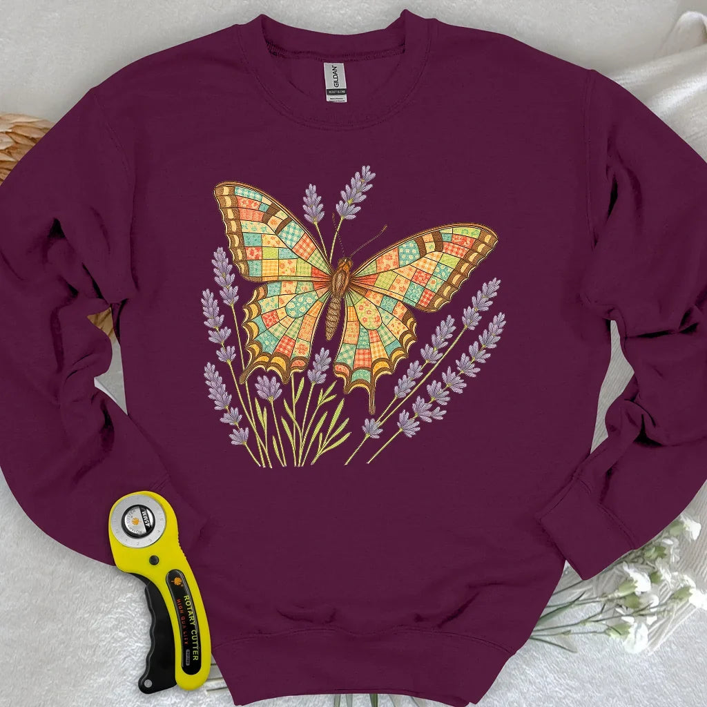Patchwork Butterfly Sweatshirt