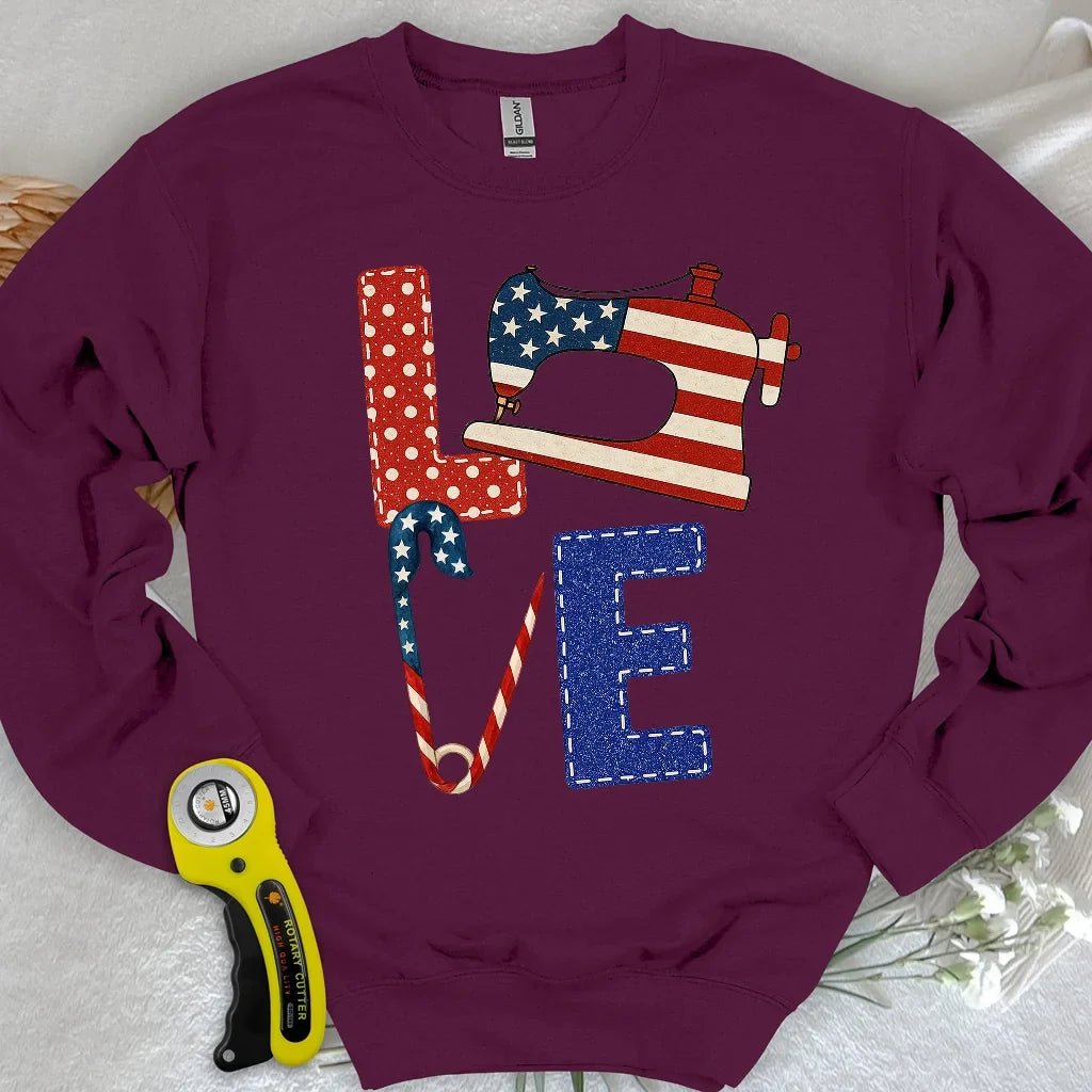 Patriotic Sewist Sweatshirt
