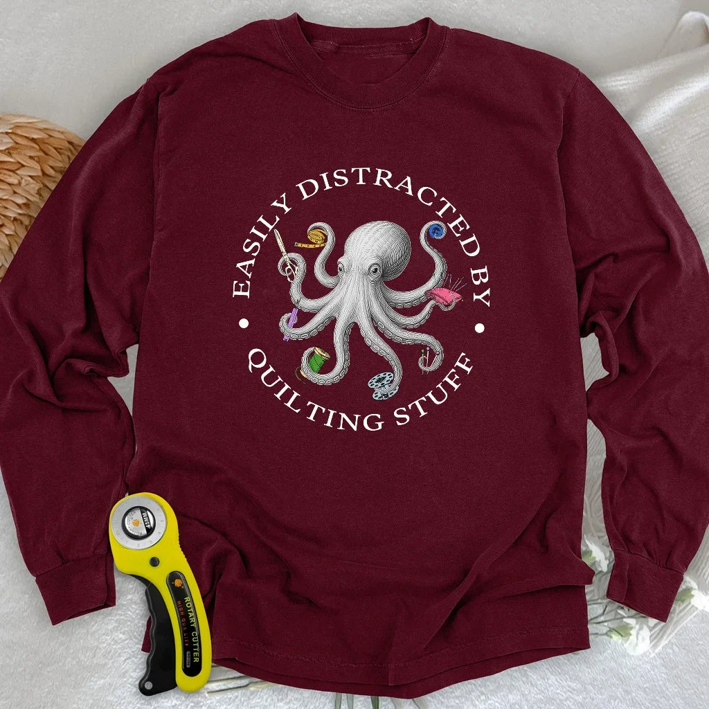Quiltin Stuff Long Sleeve T-shirt