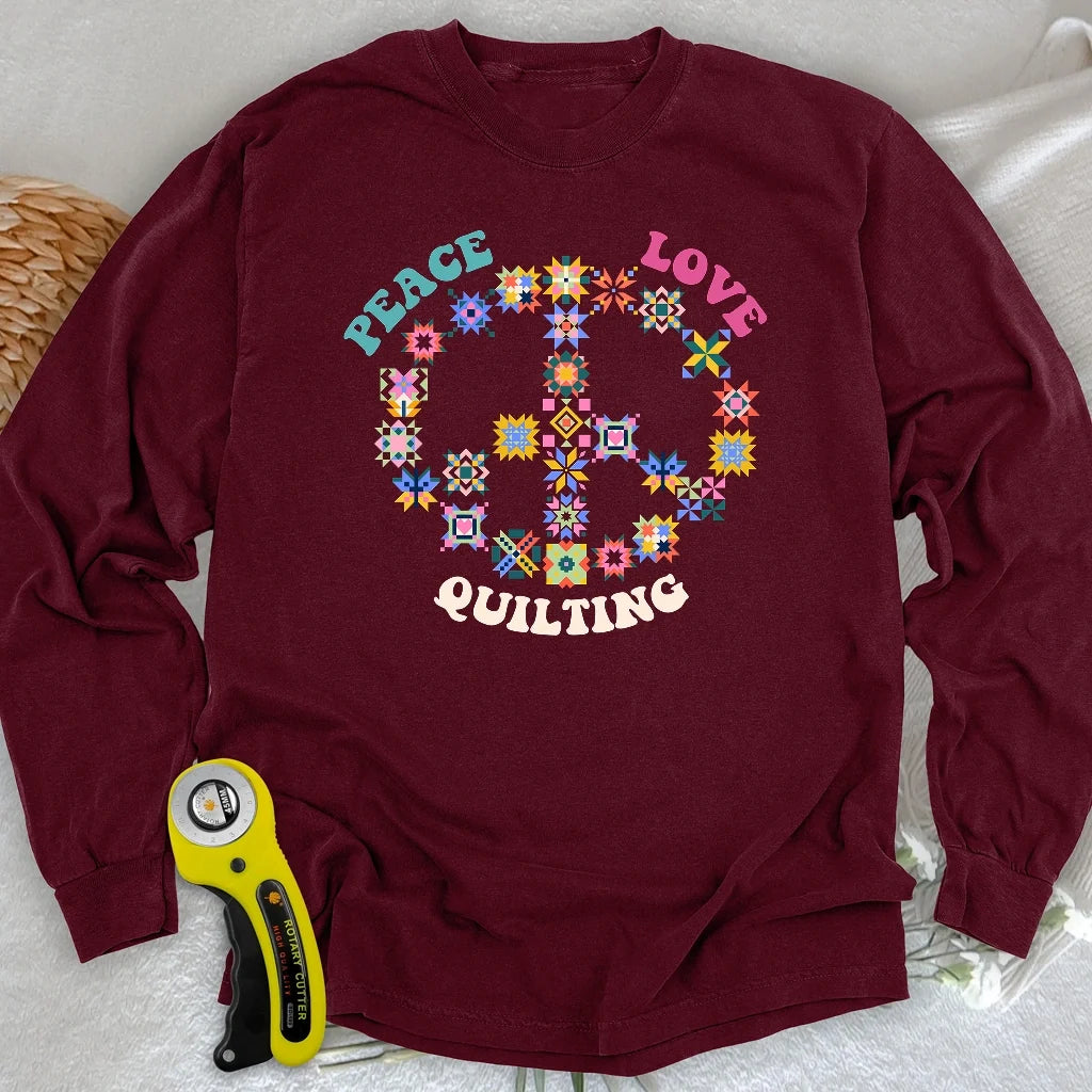 Quilting Brings Peace Long Sleeve T-shirt