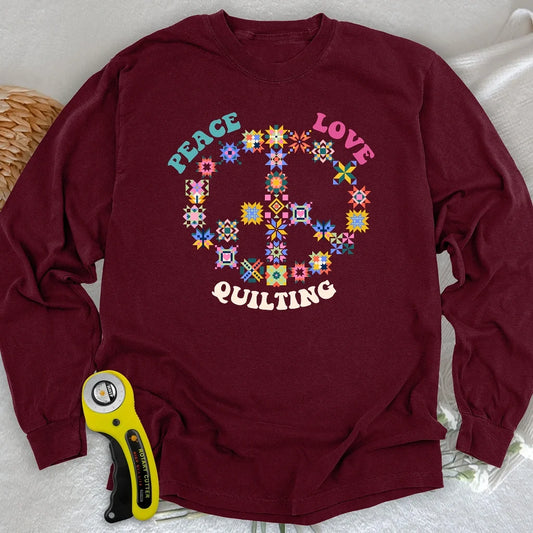 Quilting Brings Peace Long Sleeve T-shirt