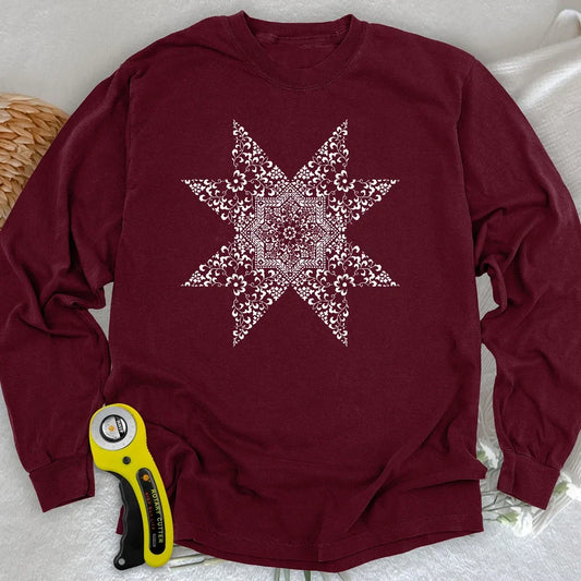 Quilting Mandala Long Sleeve T-shirt