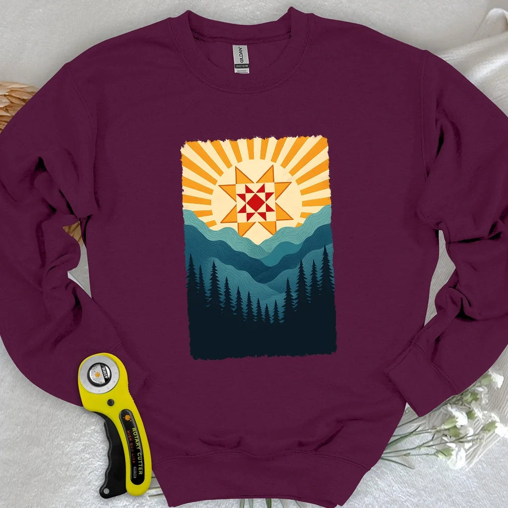 Quilting Sun Sweatshirt